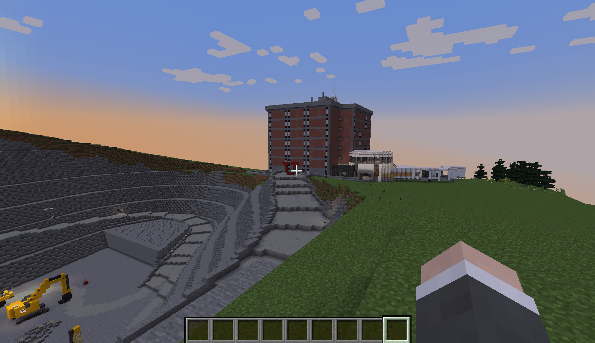 U of U campus in Minecraft